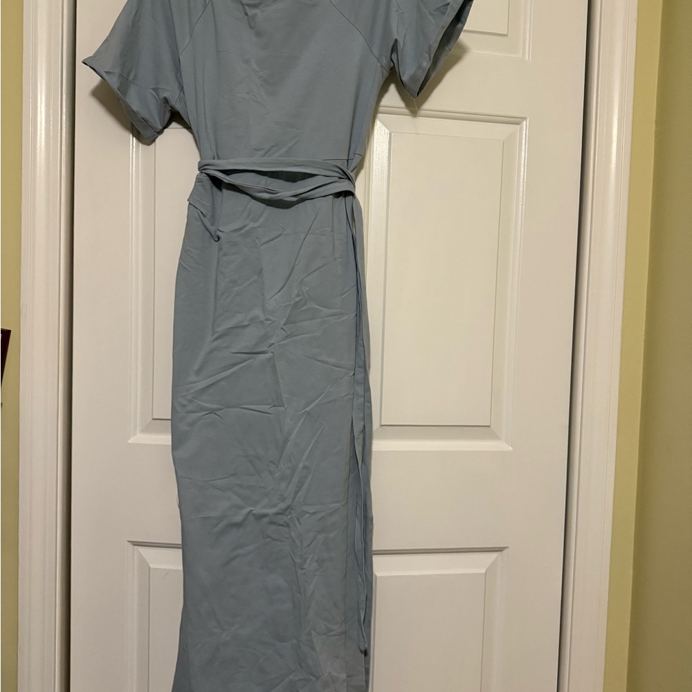 Pomander Place Green Sheath Maxi Dress V-neck Casual